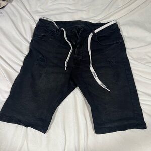 YoungLA Men's Black Casual Shorts